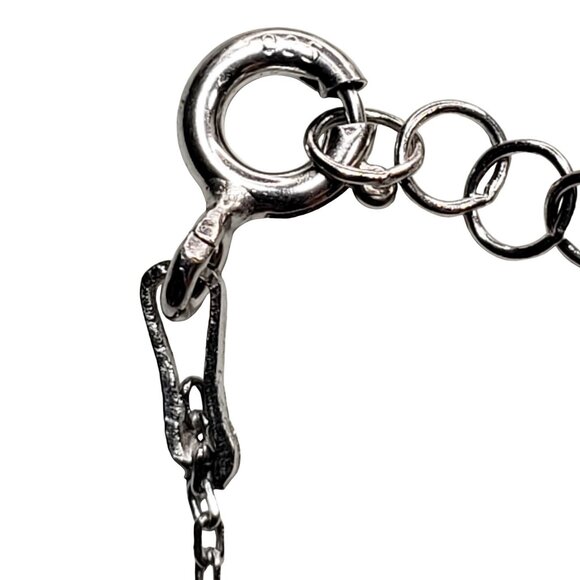 Sterling Silver Side Cross earrings & matching cross necklace, new & unworn 925 - Picture 5 of 9